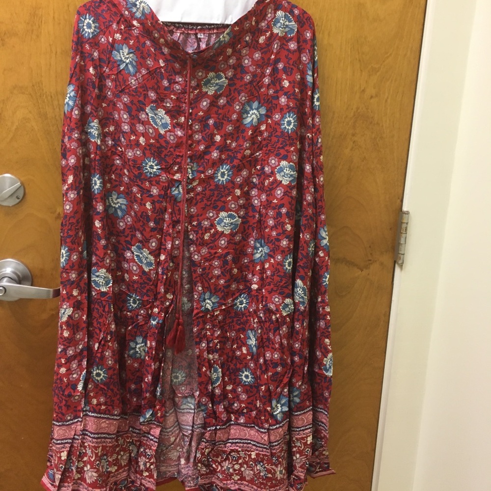 Folktown Folk Town boho skirt sz L copy not spell
